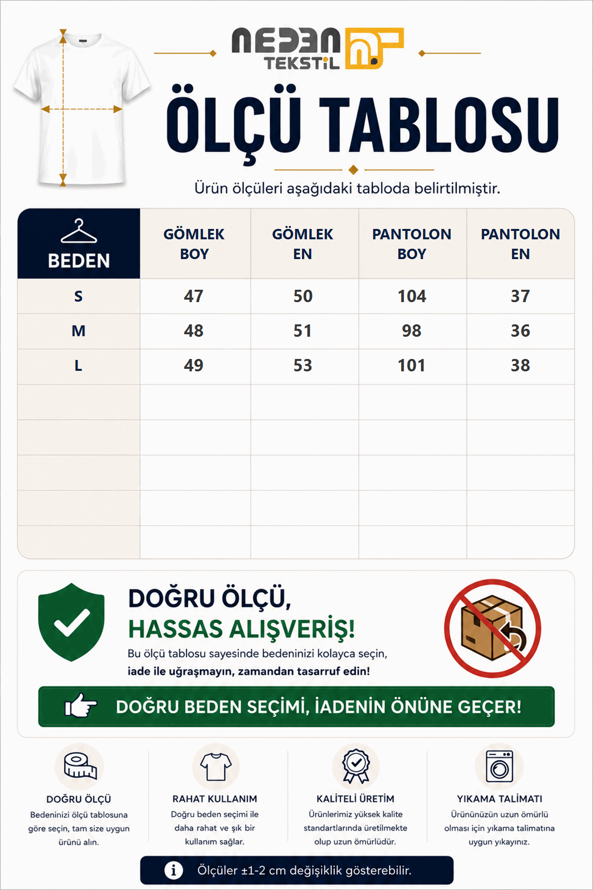 Ölçü tablosu